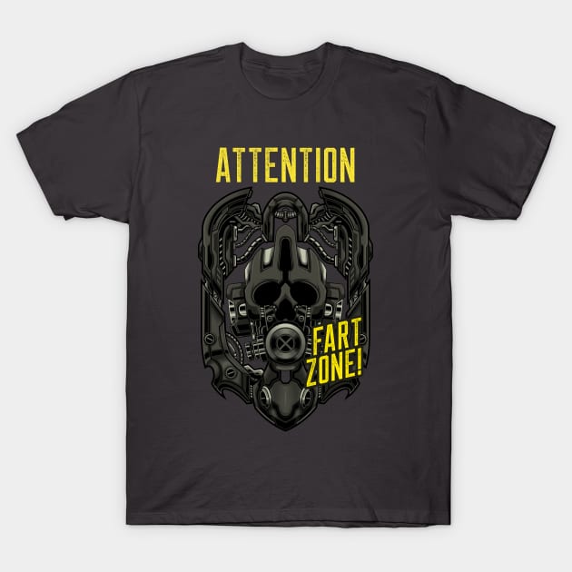 ATTENTION FART ZONE! T-Shirt by Katebi Designs